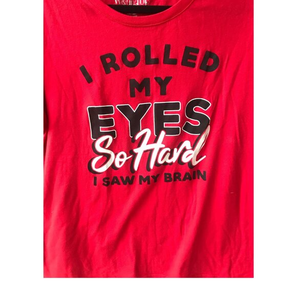 Wound Up Humorous Red Tee Shirt Sz 12 NWOT - Picture 1 of 4